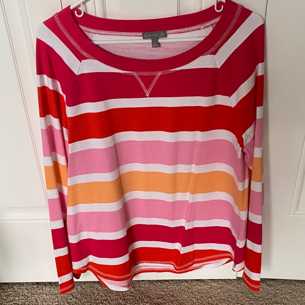 T by Talbots Colorful Striped Women's Top